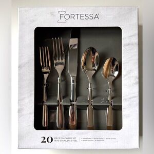 Fortessa 20 Piece Grand City Flatwear Set Highest Quality Stainless Steel